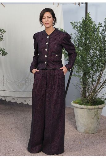 Anna Mouglalis au défilé Chanel Haute Couture printemps-été 2020 au Grand Palais à Paris mardi 21 janvier. 