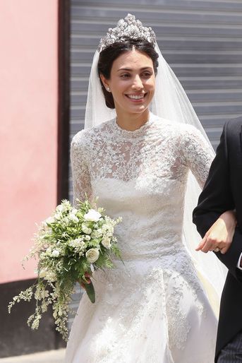 Alessandra de Osma, le jour de son mariage, à Lima le 16 mars 2018