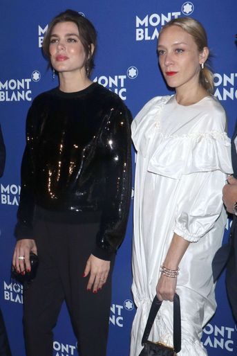 Charlotte Casiraghi à New York avec Chloë Sevigny, le 4 avril 2018
