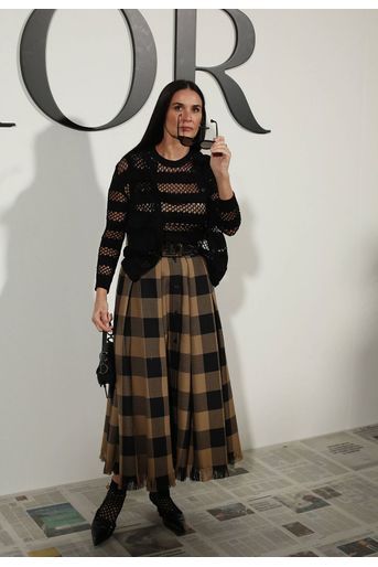 Demi Moore au défilé Dior à Paris le 25 février 2020