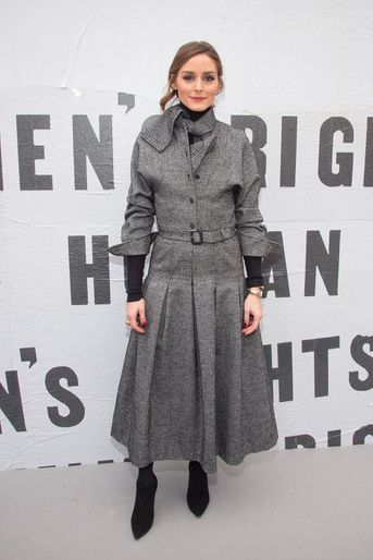 Olivia Palermo au défilé Dior pendant la Fashion Week de Paris