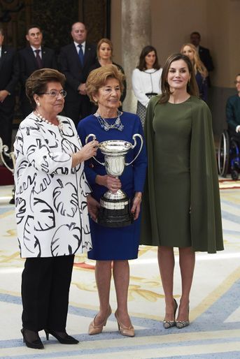 La reine Letizia d&#039;Espagne à Madrid, le 19 février 2018