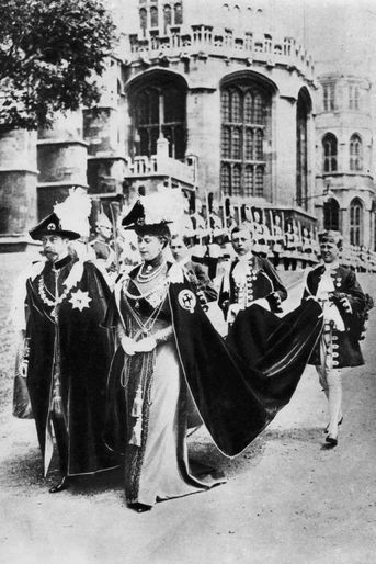La reine Mary et le roi George V