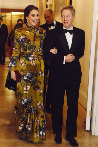 La duchesse de Cambridge dans une robe Erdem en Suède, le 30 janvier 2018