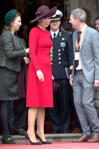 La reine Maxima des Pays-Bas à Amsterdam, le 5 février 2018