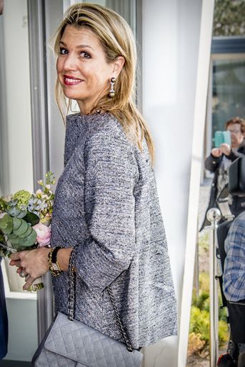 La reine Maxima des Pays-Bas à Zandvoort, le 11 avril 2018