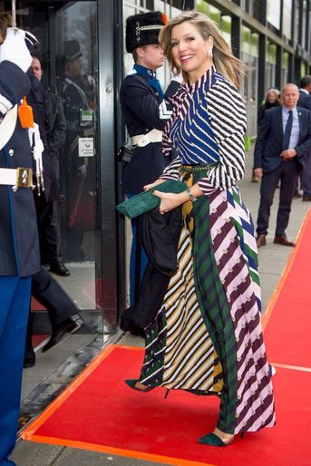 La reine Maxima des Pays-Bas à Groningen, le 10 avril 2018
