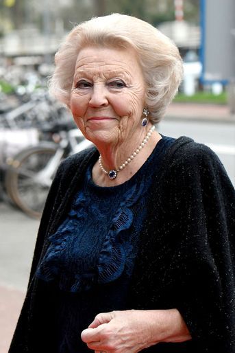 L'ex-reine Beatrix des Pays-Bas à Groningen, le 10 avril 2018