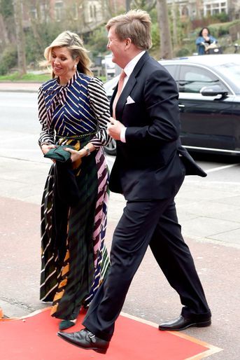 La reine Maxima et le roi Willem-Alexander des Pays-Bas à Groningen, le 10 avril 2018