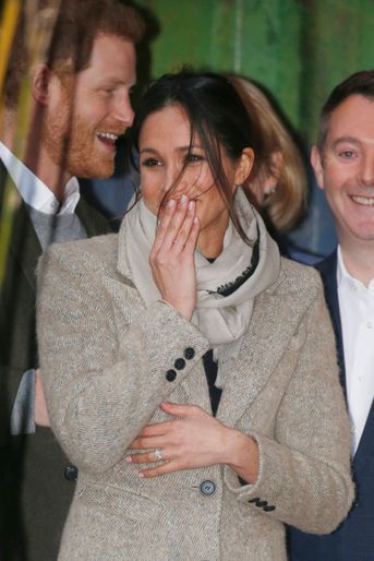 Meghan Markle et le prince Harry à Londres, le 9 janvier 2018