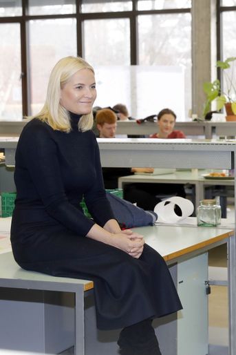 La princesse Mette-Marit de Norvège le 1er mars 2018 à Oslo