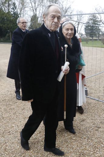 Le prince Henri d&#039;Orléans, comte de Paris, et sa seconde épouse Micaela Cousino, comtesse de Paris, à Dreux le 6 janvier 2018