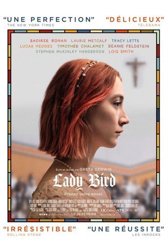 "Lady Bird"Oeuvre délicate, drôle et mélancolique, "Lady Bird", premier film réalisé et écrit en solo par Greta Gerwig, relate les aventures douces-amères d'une adolescente qui s'apprête à entrer à l'université, ses amours ratées, ses amitiés tumultueuses, sa relation compliquée avec sa famille... 