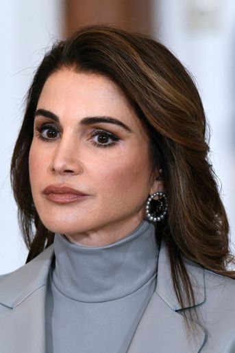 La reine Rania de Jordanie à La Haye, le 21 mars 2018