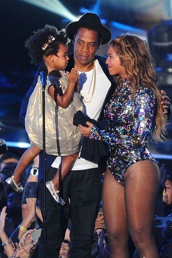 Beyoncé, Jay-Z et Blue Ivy le 24 août 2014