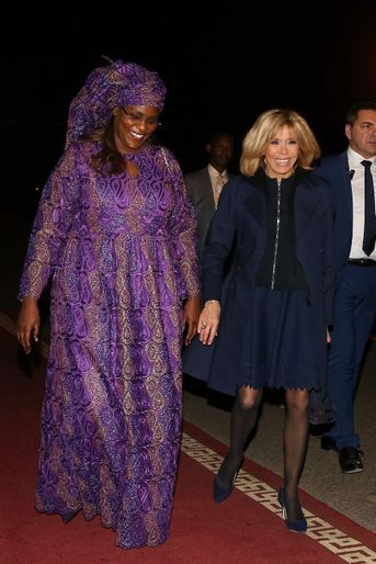 Brigitte Macron et la Première dame sénégalaise Marème Faye Sall.
