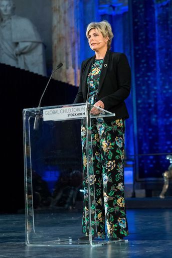 La princesse Laurentien des Pays-Bas à Stockholm, le 11 avril 2018