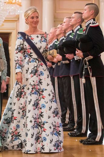 La princesse Marie-Chantal de Grèce à Oslo le 9 mai 2017