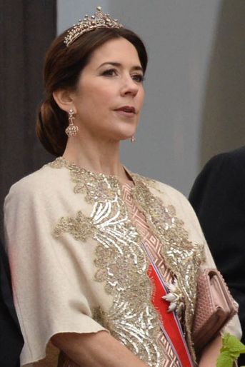 Le diadème de la princesse Mary de Danemark à Oslo le 9 mai 2017