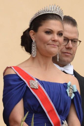 Le diadème de la princesse Victoria de Suède à Oslo le 9 mai 2017