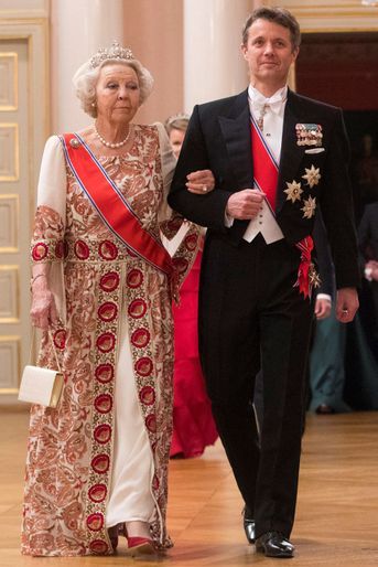 L&#039;ex-reine Beatrix des Pays-Bas à Oslo le 9 mai 2017