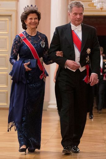 La reine Silvia de Suède à Oslo le 9 mai 2017