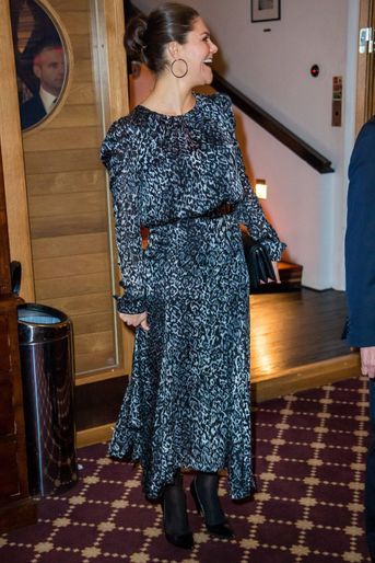 La princesse Victoria de Suède à Sälen, le 12 janvier 2020