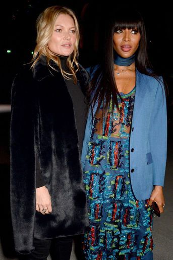 Naomi Campbell et Kate Moss au défilé Burberry à Londres le 18 février 2018