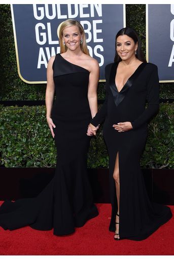Reese Witherspoon et Eva Longoria aux Golden Globes 2018