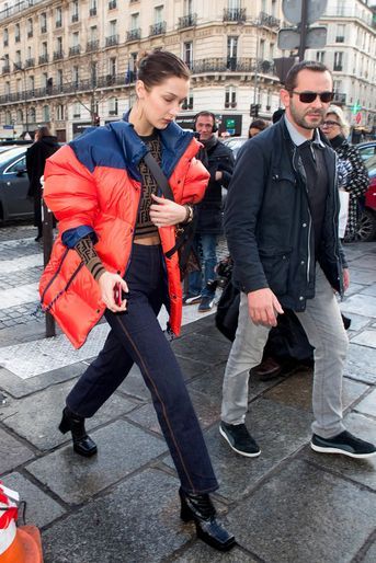 Bella Hadid à Paris pour la Fashion Week