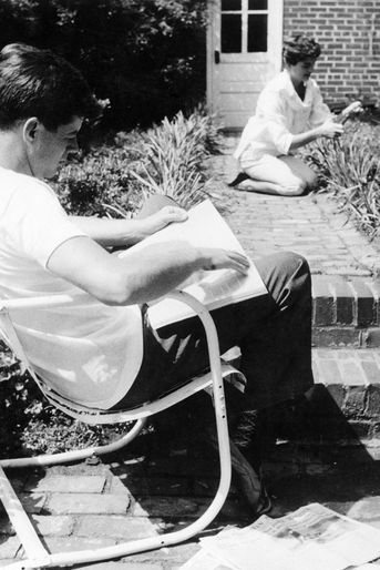 John et Jackie Kennedy en 1953