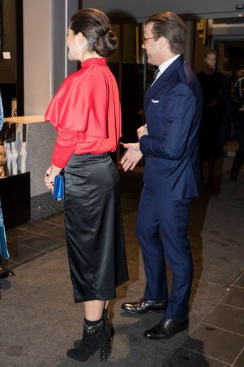 La princesse Victoria et le prince Daniel de Suède à Stockholm, le 31 janvier 2018