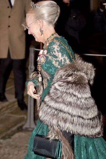La reine Margrethe II de Danemark à Copenhague, le 1er janvier 2018