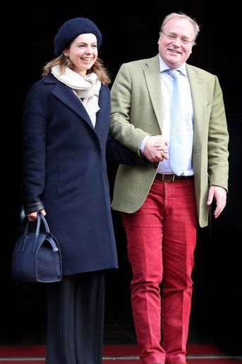 Le prince Carlos de Bourbon-Parme et la princesse Annemarie à Amsterdam, le 3 février 2018