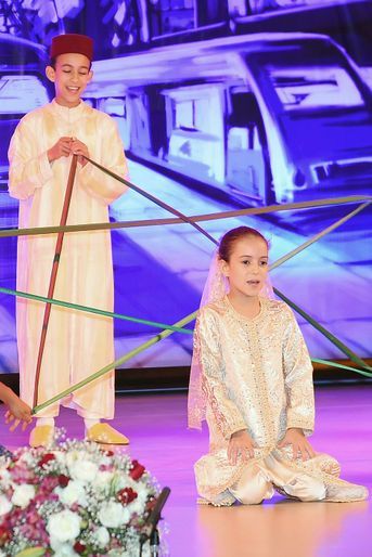 La princesse Lalla Khadija du Maroc avec son frère le prince Moulay El Hassan, le 17 juin 2015