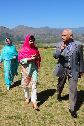 Malala dans la vallée de Swat, au Pakistan, le 31 mars 2018.