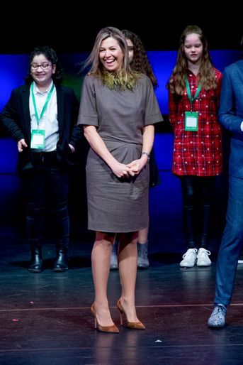 La reine Maxima des Pays-Bas à La Haye, le 12 mars 2018