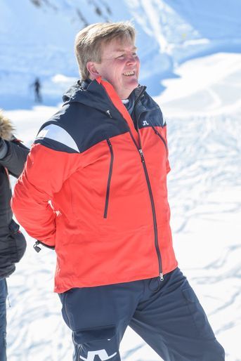 Le roi Willem-Alexander des Pays-Bas à Lech, le 26 février 2018