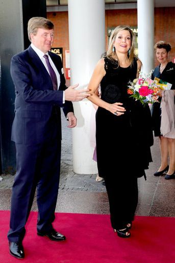 La reine Maxima et le roi Willem-Alexander des Pays-Bas à Amsterdam, le 18 avril 2018