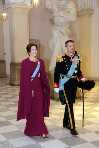 La princesse Mary et le prince héritier Frederik de Danemark à Copenhague, le 3 janvier 2019