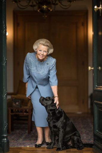Portrait de l'ex-reine Beatrix des Pays-Bas à l'automne 2017. Photo diffusée pour ses 80 ans, le 31 janvier 2018