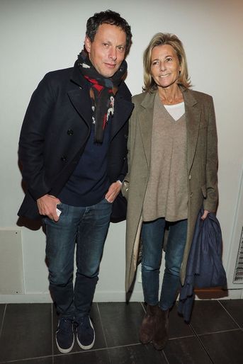 Claire Chazal et Marc-Olivier Fogiel au MK2 Bibliothèque, à Paris, le 26 janvier 2018.