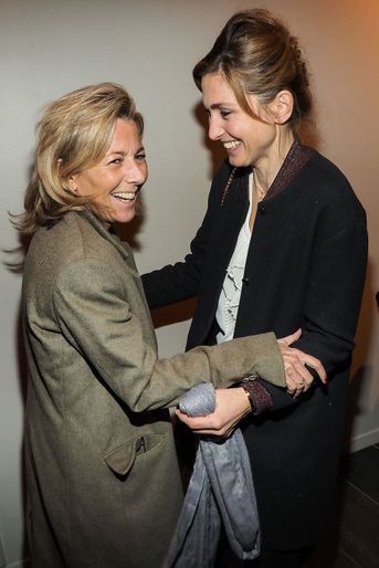Julie Gayet et Claire Chazal au MK2 Bibliothèque, à Paris, le 26 janvier 2018.