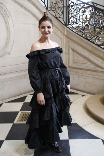 Clotilde Courau au défilé Christian Dior au musée Rodin, à Paris, le 22 janvier 2018.