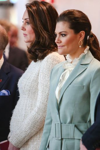 La princesse Victoria de Suède et la duchesse de Cambridge à Stockholm, le 31 janvier 2018