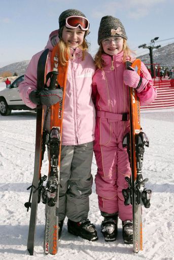Elle Fanning et sa soeur Dakota au festival de Sundance, le 21 janvier 2007.
