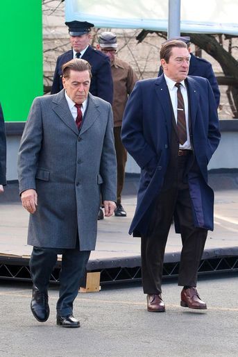 Al Pacino et Robert de Niro sur le tournage de &quot;The Irishman&quot; de Martin Scorsese