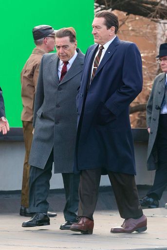 Al Pacino et Robert de Niro sur le tournage du prochain film de Martin Scorsese