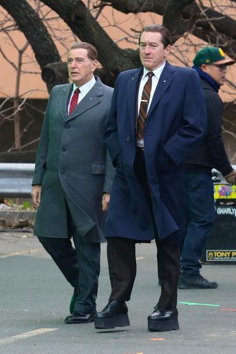 Al Pacino et Robert de Niro sur le tournage de &quot;The Irishman&quot; à New York