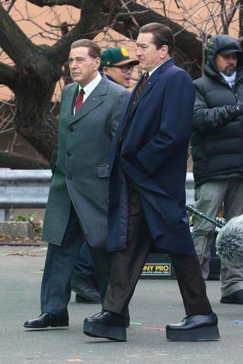 Al Pacino et Robert de Niro sur le tournage de &quot;The Irishman&quot; à New York